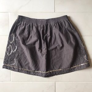 Gap Embroidered Mini Skirt Size Medium